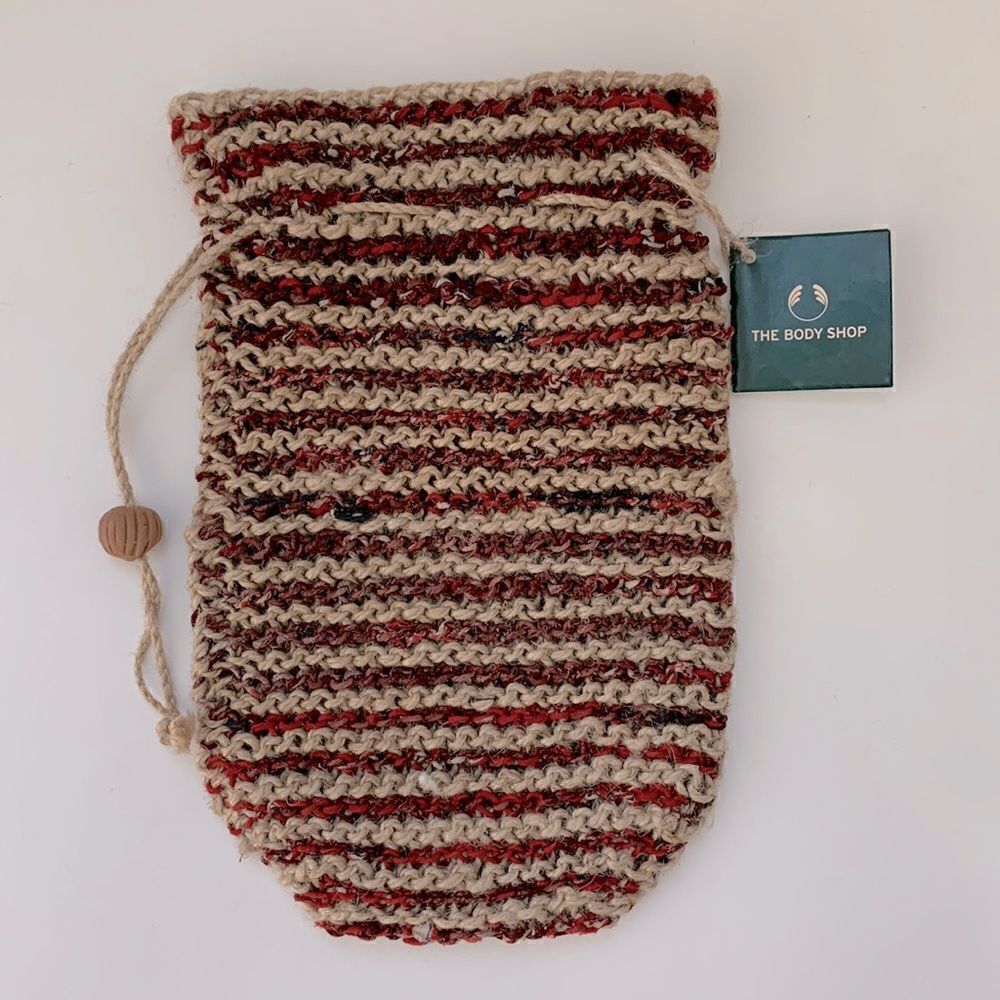 The Body Shop drawstring Jute Gift/Storage Bag